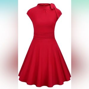 Red vintage dress. MUXXN